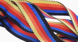 Rainbow tie down strap