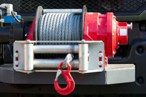 Tow winch operation