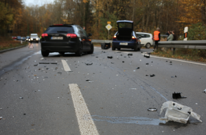 A car accident scene in need of multiple tow trucks.