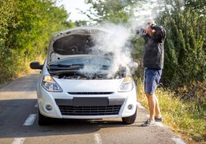 Car overheat.