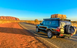 SUV outback road trip.