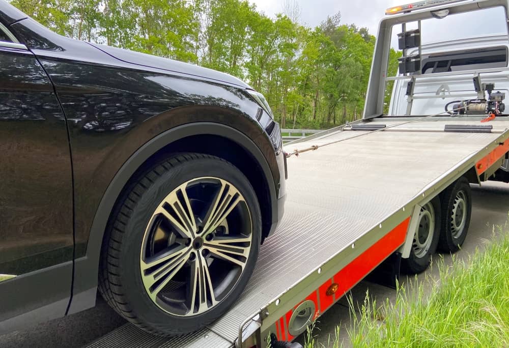 Tow trucks are usually designed to carry around three tons or so.